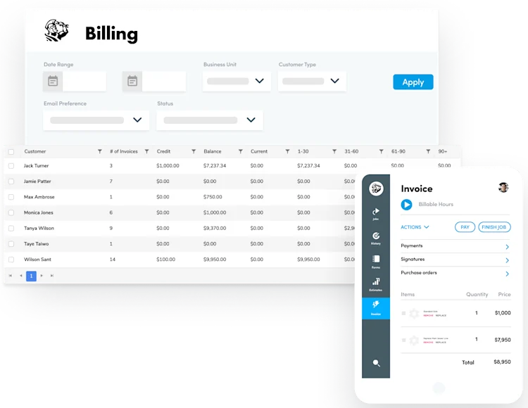 ServiceTitan's Invoice and Billing Feature