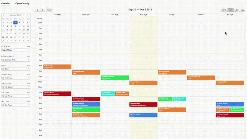 Scheduling board