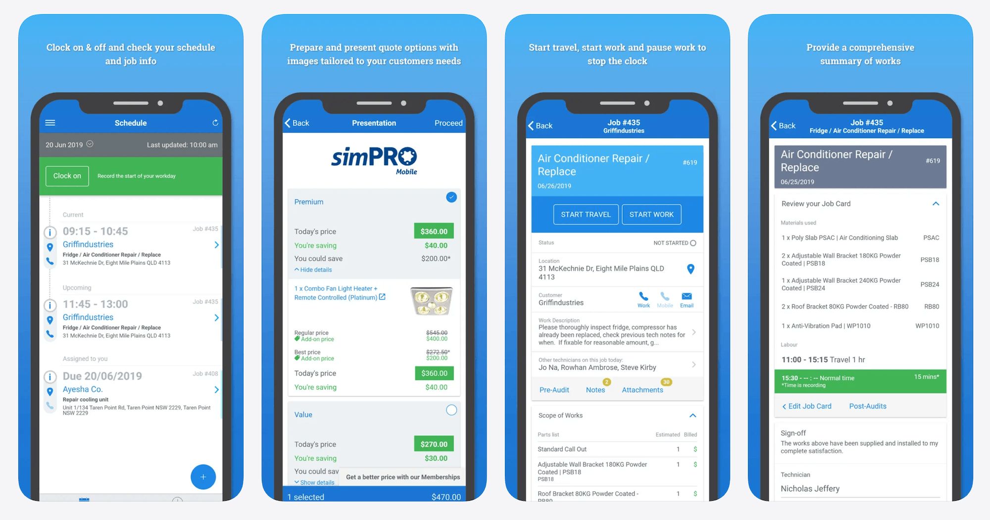 Simpro in the app store