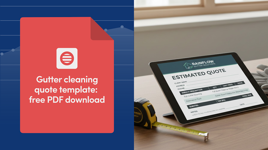 Gutter Cleaning Quote Template: Free PDF Download