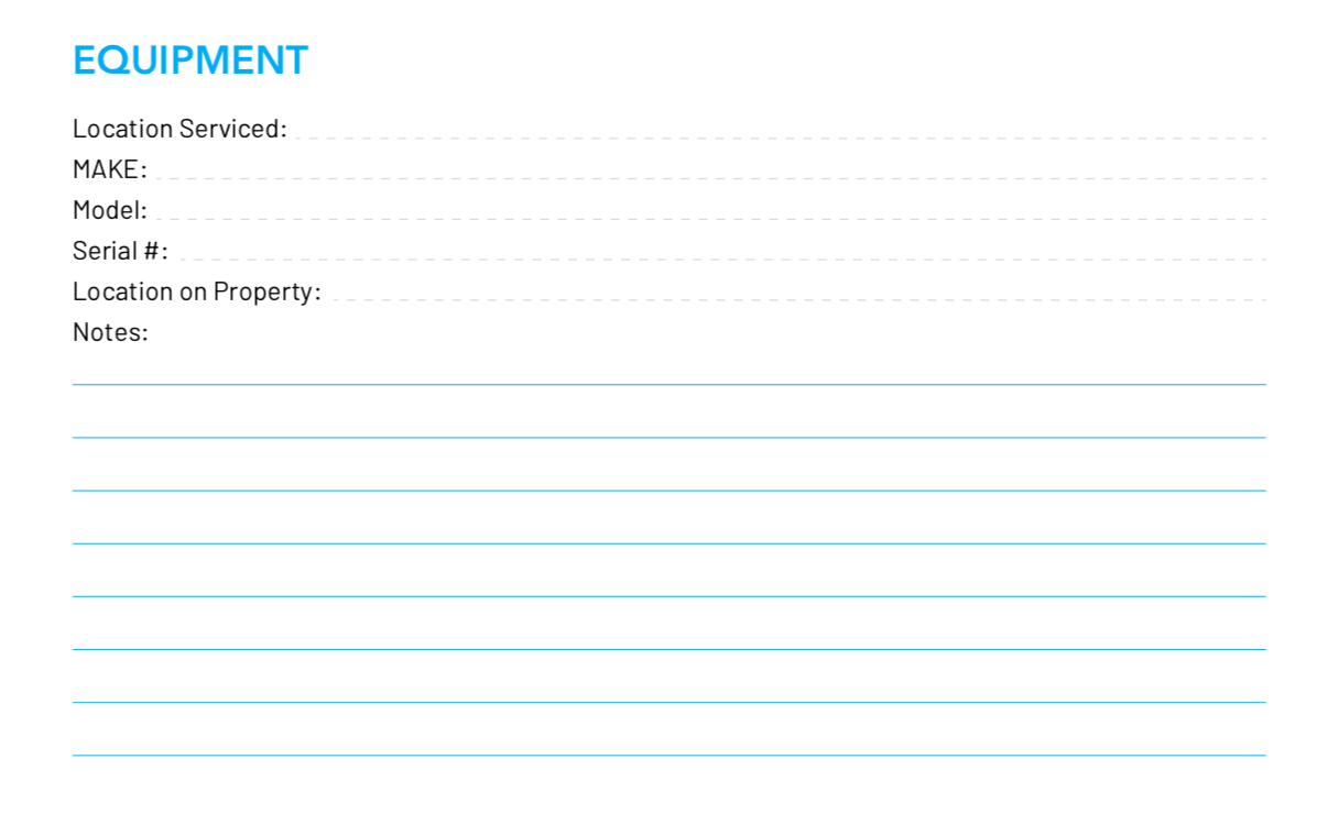 Maintenance Agreement Template: Equipment Details