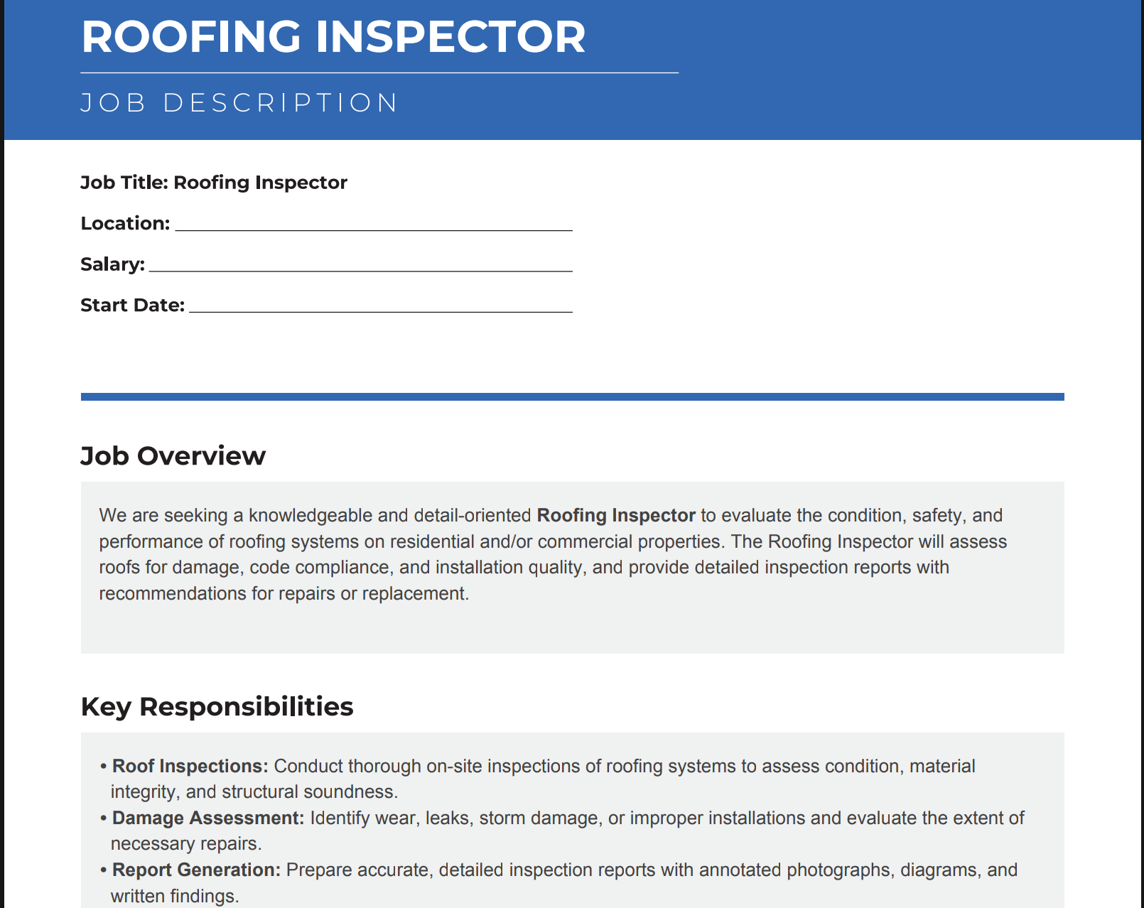 roofing-inspector-job-description