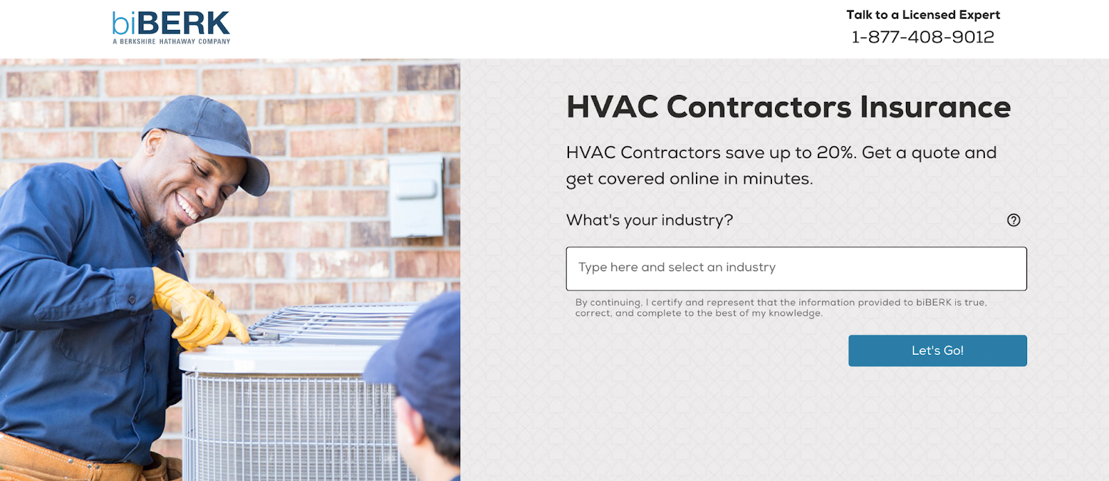HVAC Insurance biBERK image