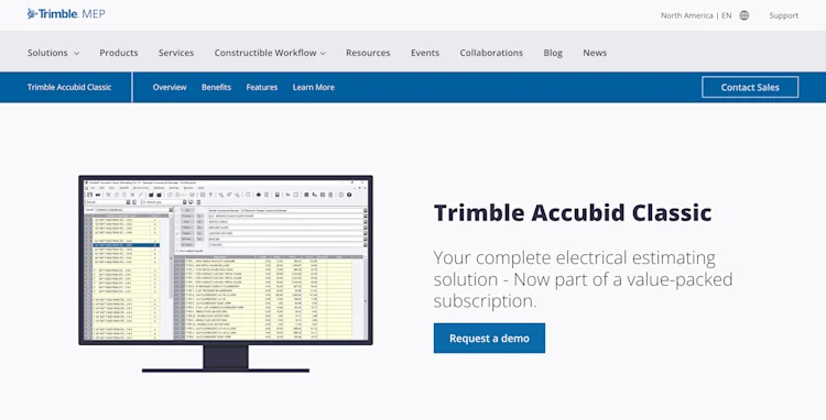 Trimble Accubid Classic homepage: Complete electrical estimating solution - Now part of a value-packed subscription