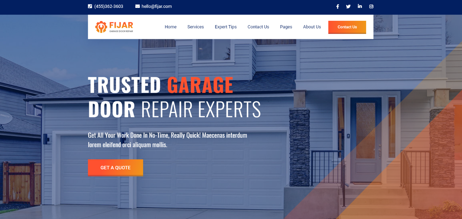 garage-door-website-templates