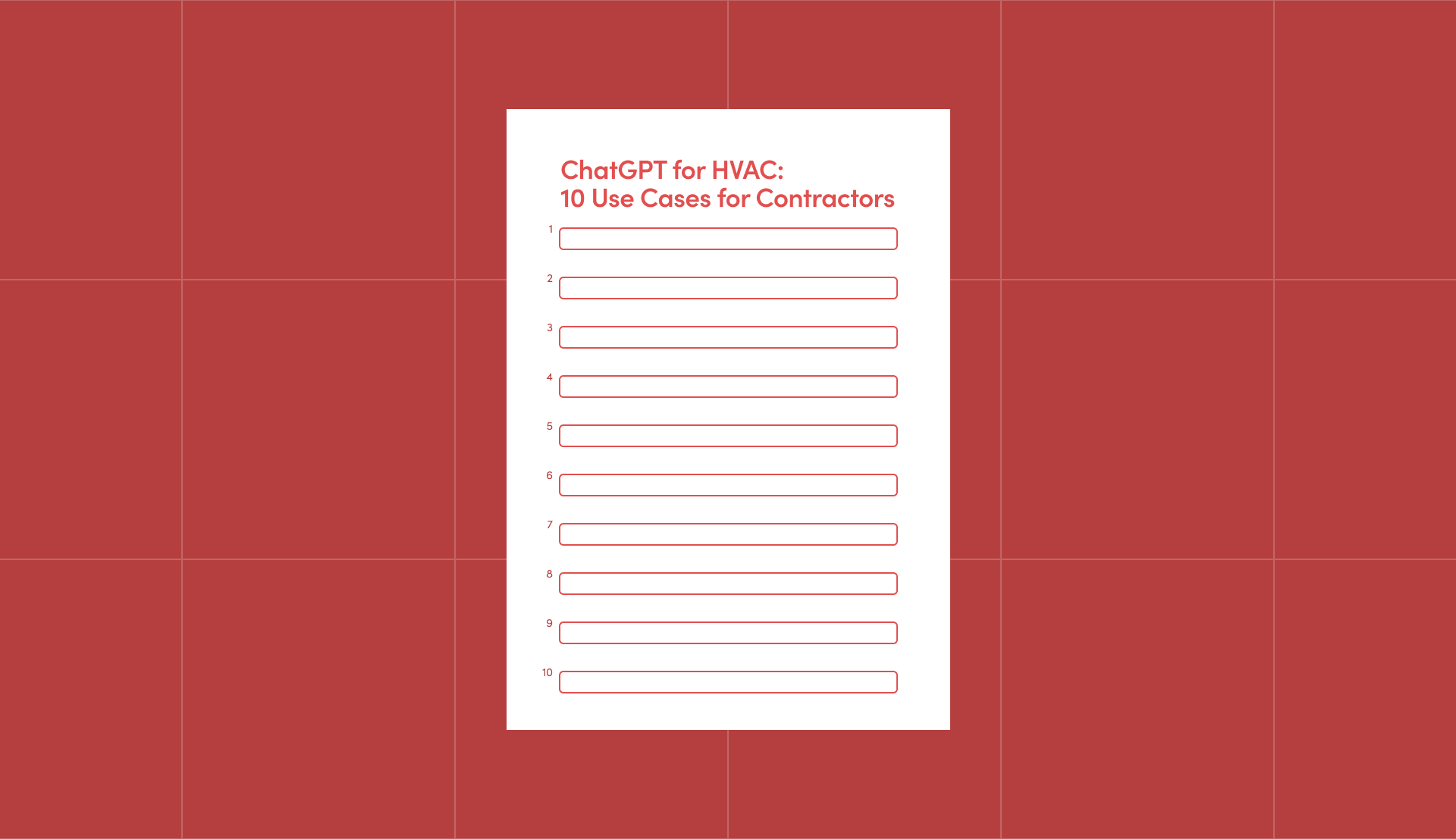 ChatGPT for HVAC: 10 Use Cases for Contractors
