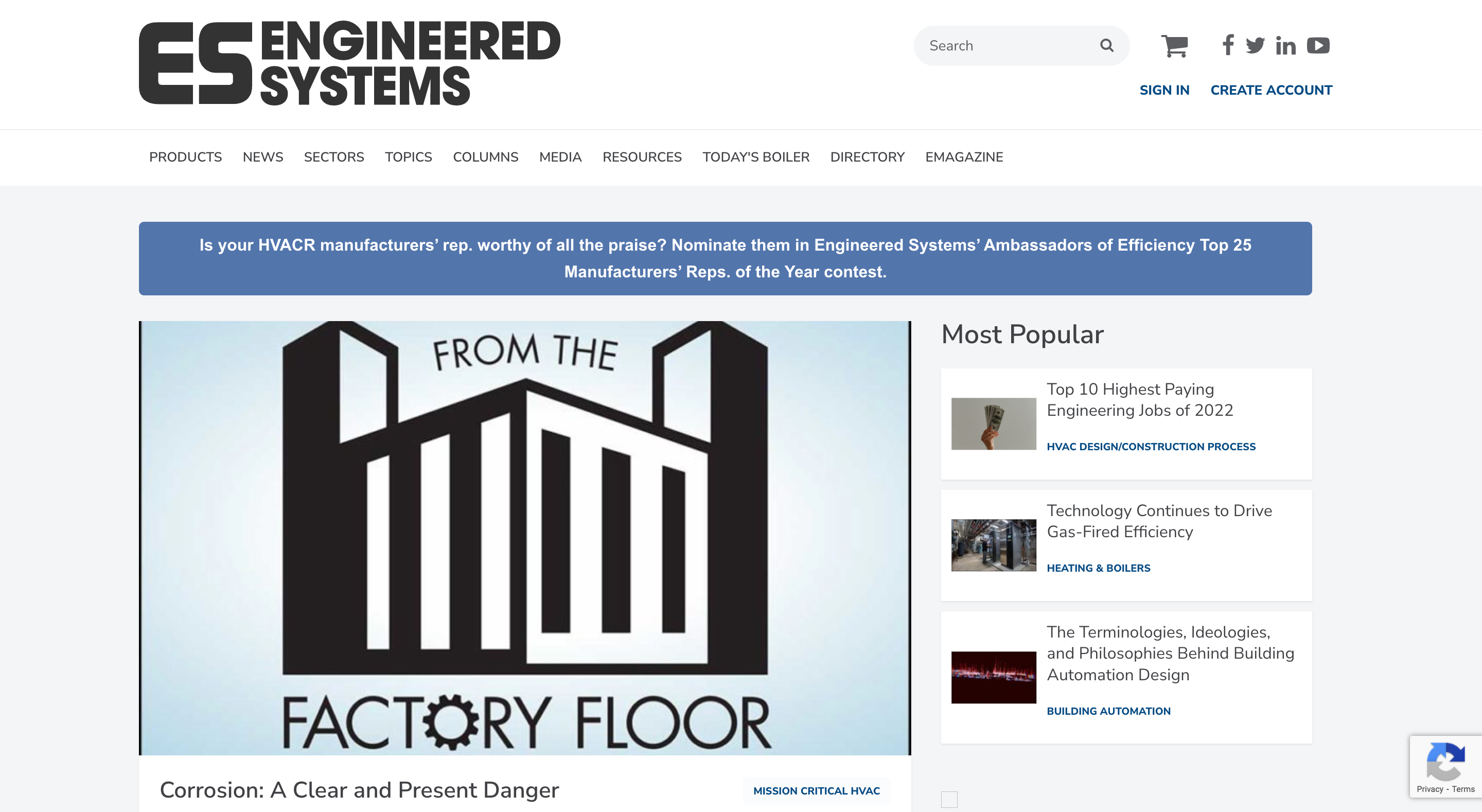 Image | Engineered Systems Website [Screenshot]
