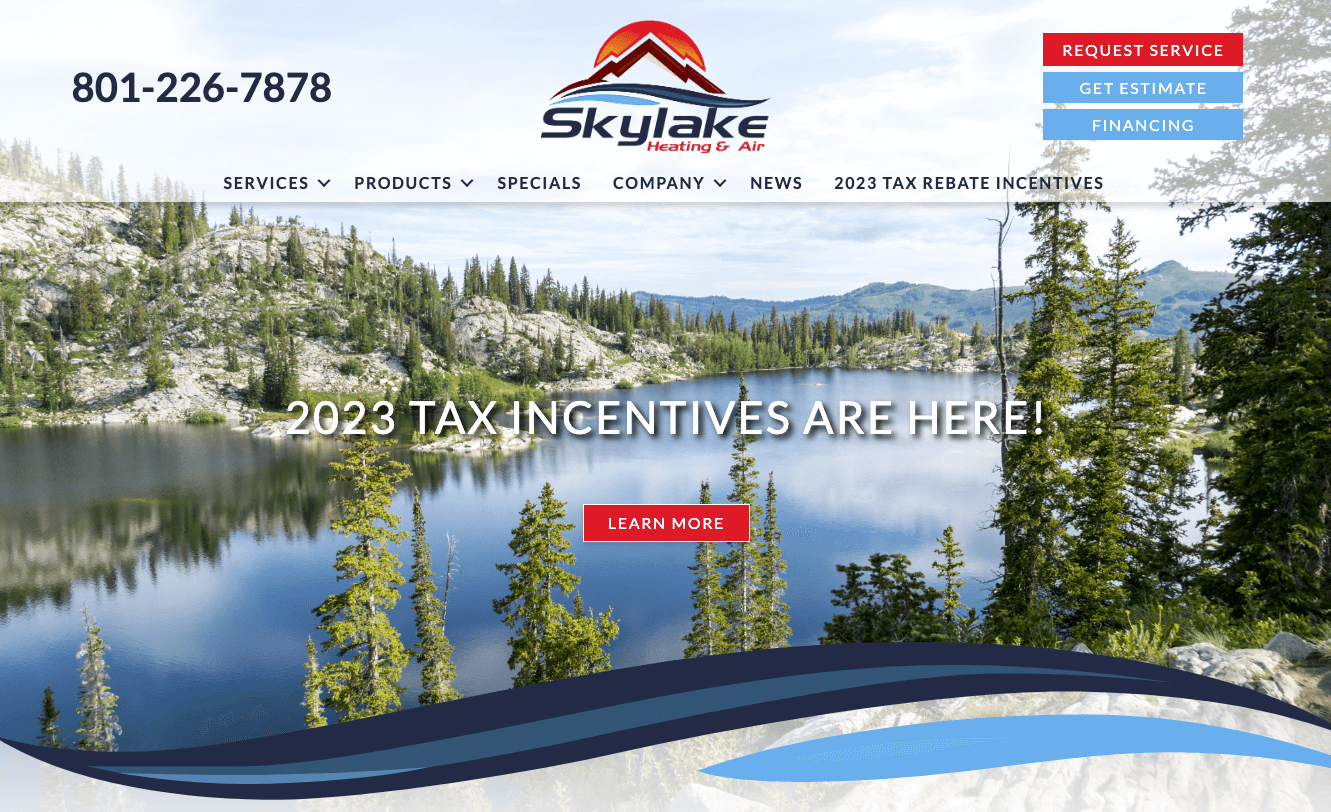 Skylake Heating & Air homepage