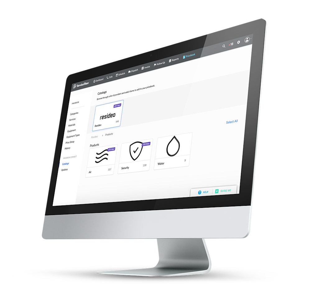 ServiceTitan Resideo Desktop Image