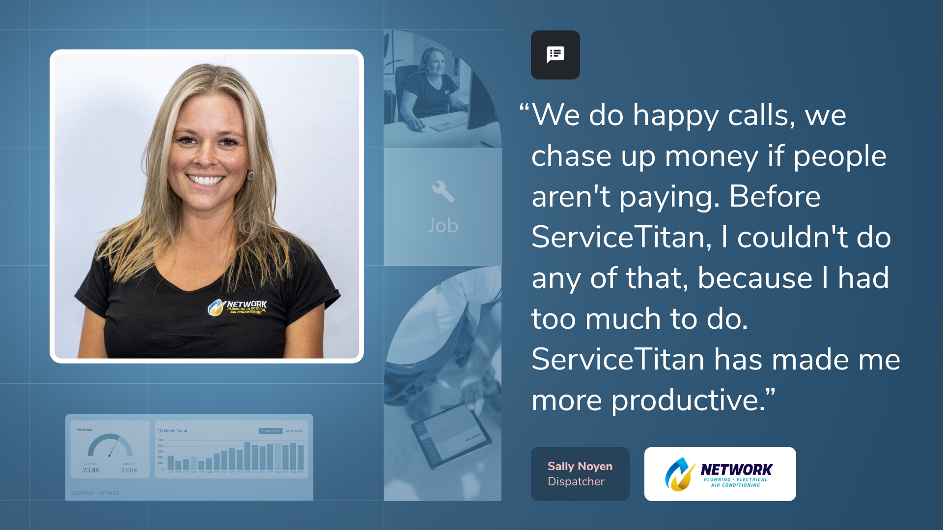 ServiceTitan helps tradies at Network Home Services focus on what they do best