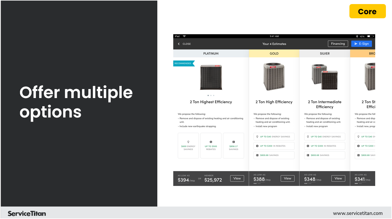 Offer Multiple Options 9 Image