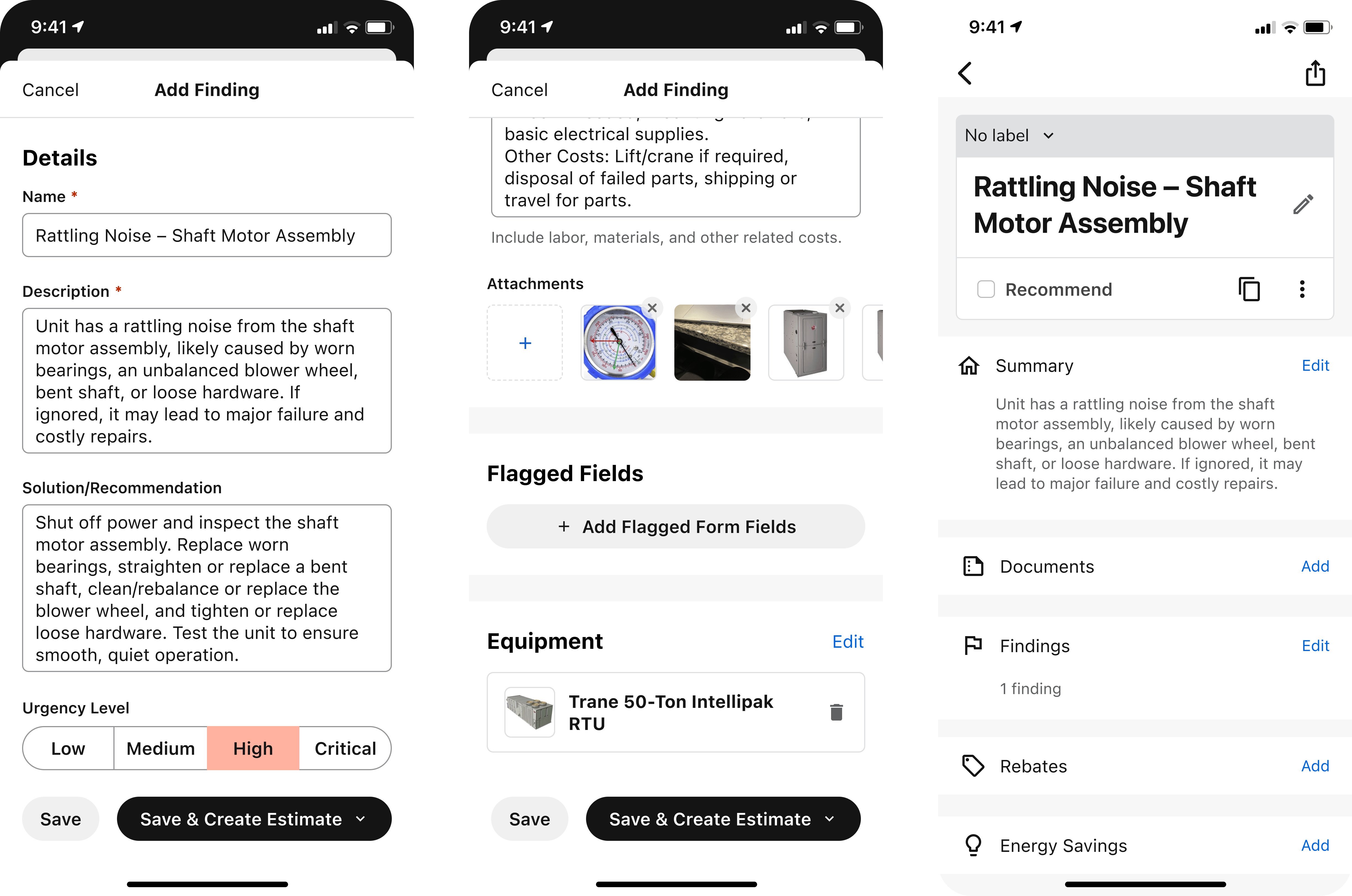 Product Illustration | Equipment Findings
