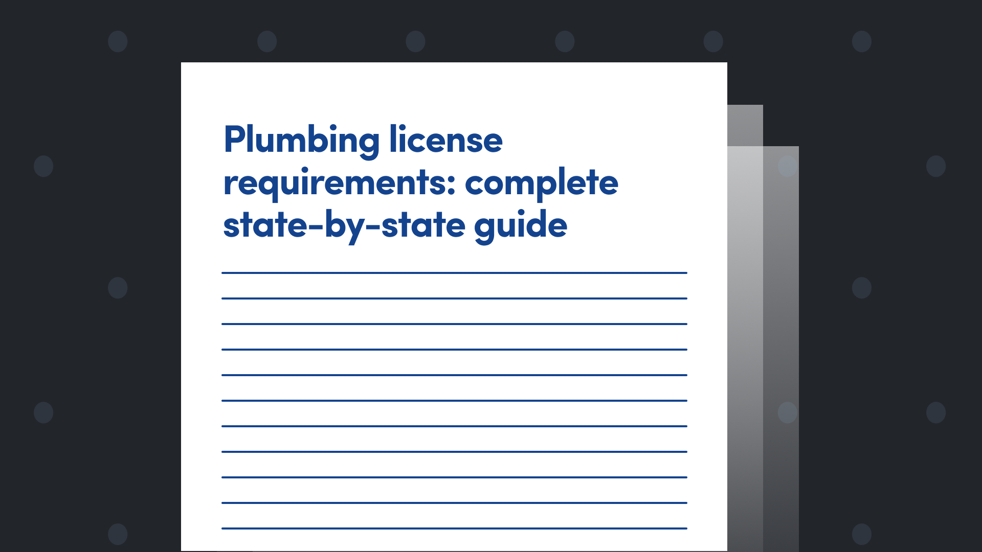 Plumbing License Requirements: Complete State-by-State Guide