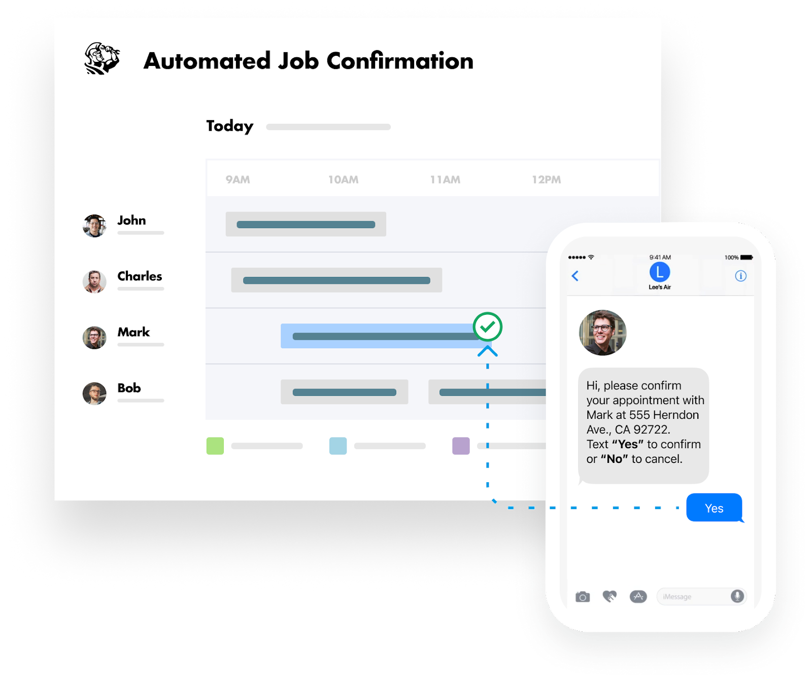 Electrical Contractor Business Plan template Automated Job Confirmation Image 5