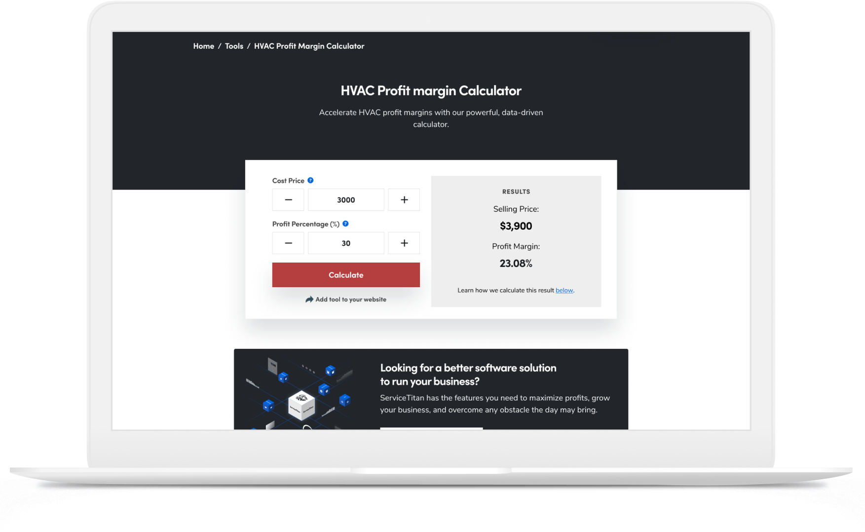 HVAC Profit Margin Calculator