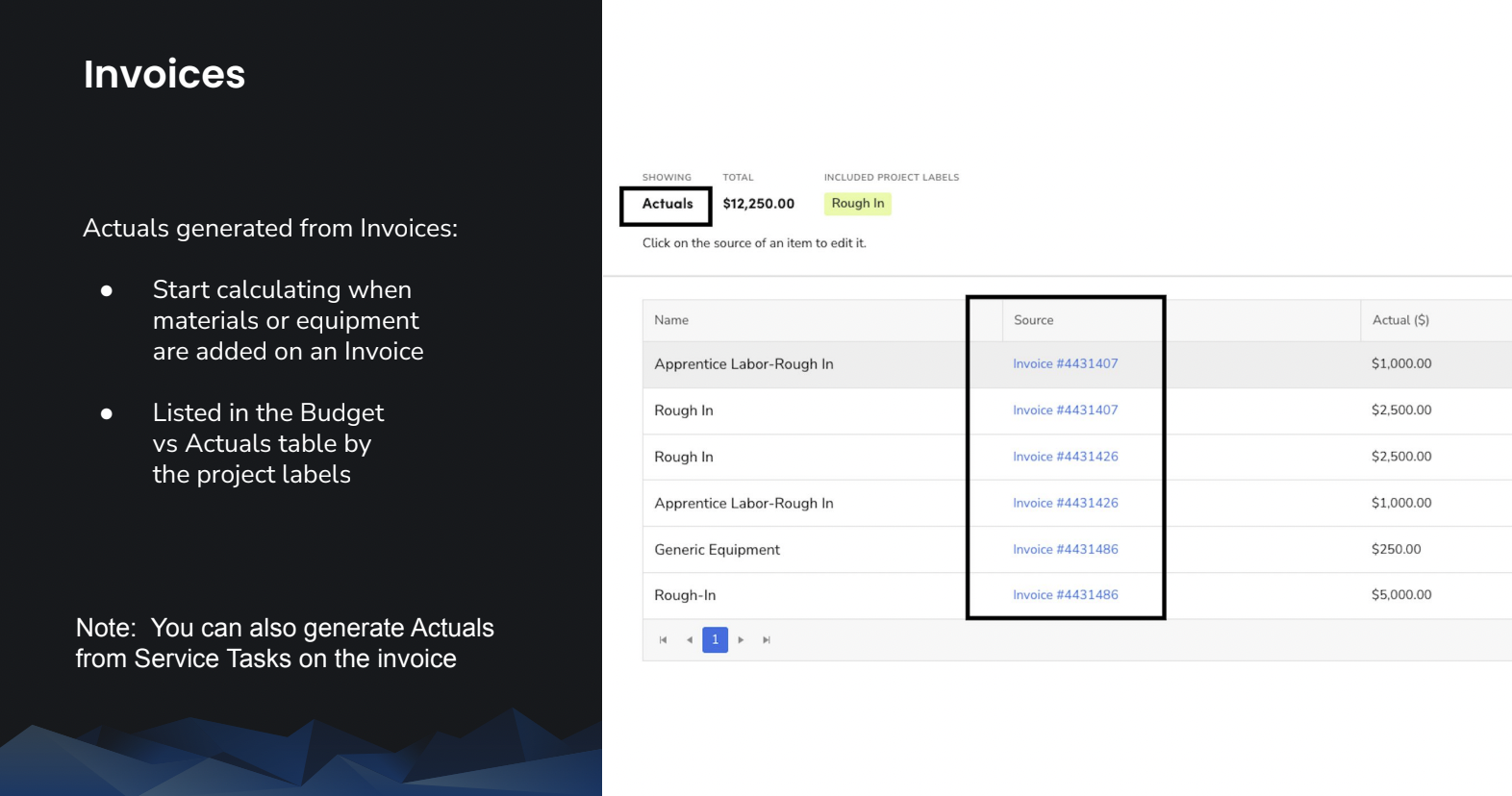 Invoice-Actuals Image