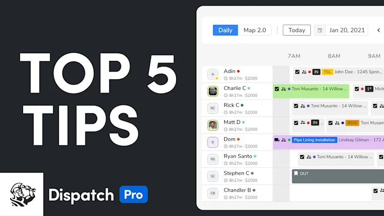 Top 5 Tips for Maximizing ServiceTitan’s Dispatch Board Tools & Dispatch Pro