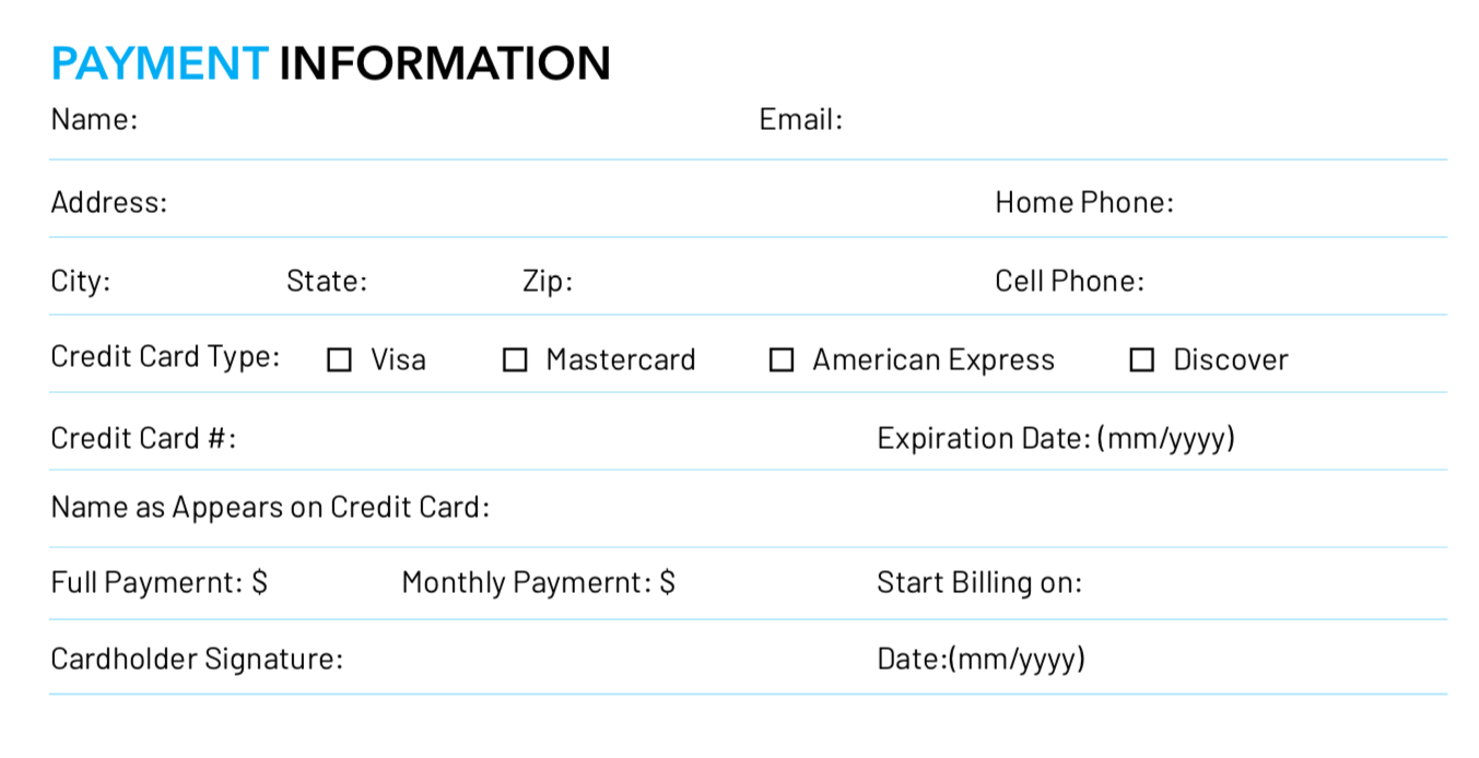 Maintenance Agreement Template: Payment Information