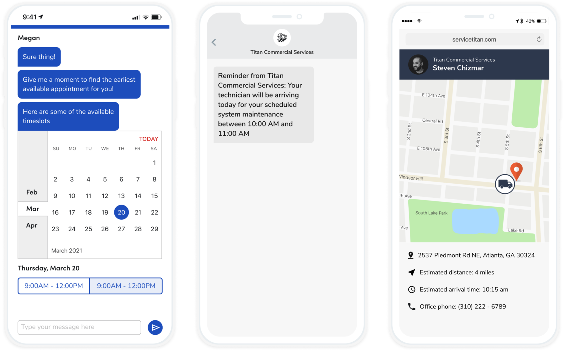 ServiceTitan mobile app screenshot