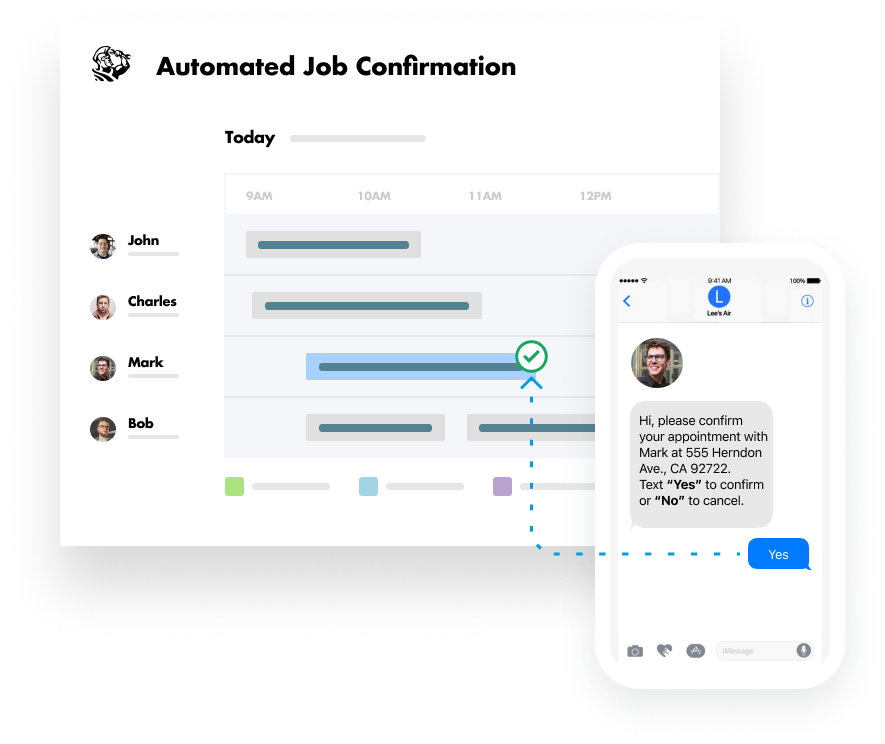 Automated Job Confirmation Text Message Notifications with ServiceTitan