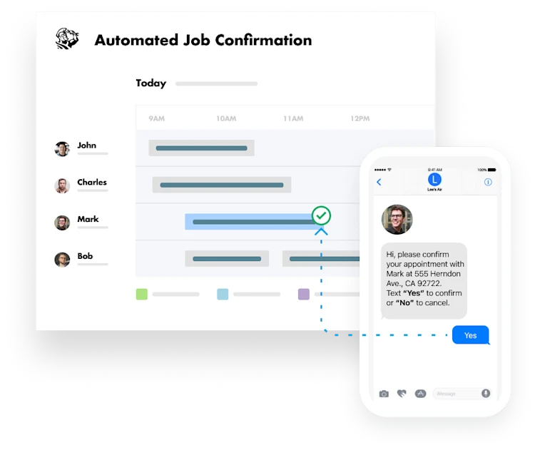 Automated Job Confirmation Text Message Notifications with ServiceTitan