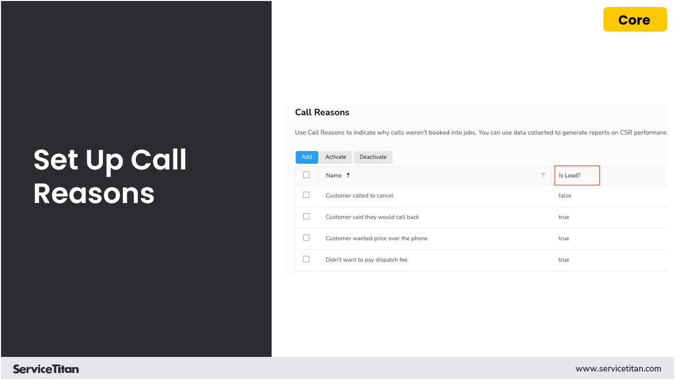 Set Up Call Reasons 20 Image
