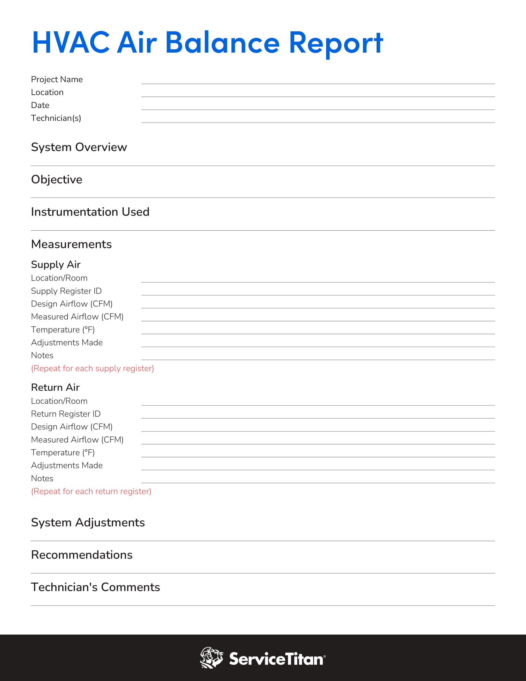 ServiceTitan's Free HVAC Air Balance Report Template [clickable image]