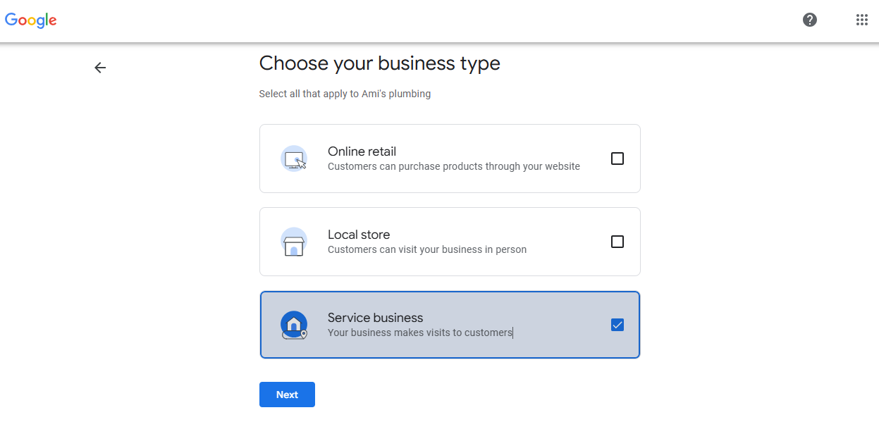 plumbing-google-business-profile