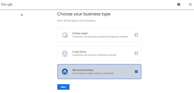 plumbing-google-business-profile