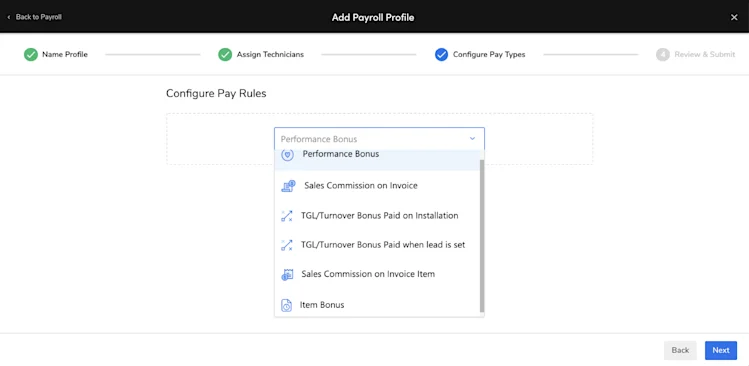 Configure Pay Rules