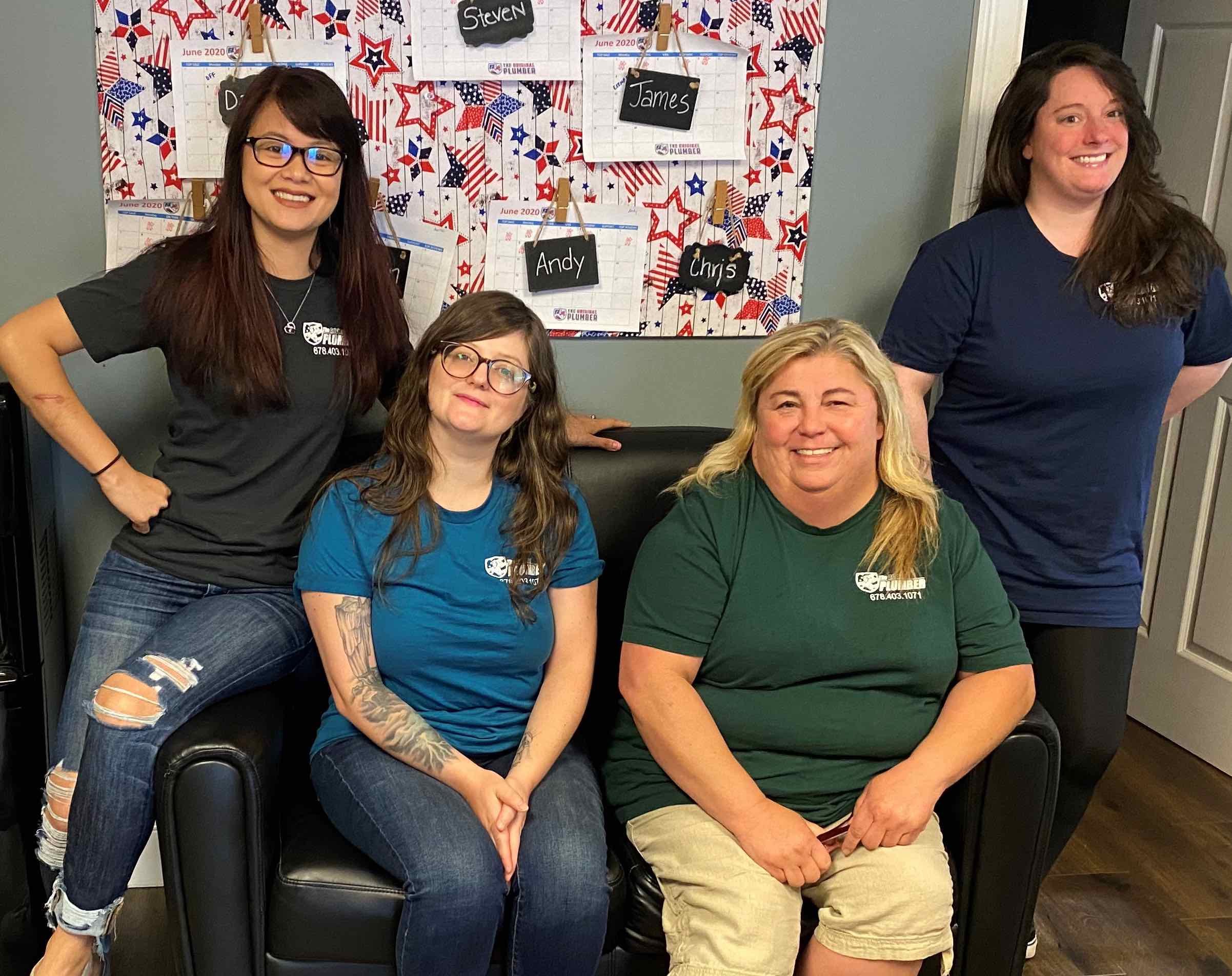 The office staff at The Original Plumber