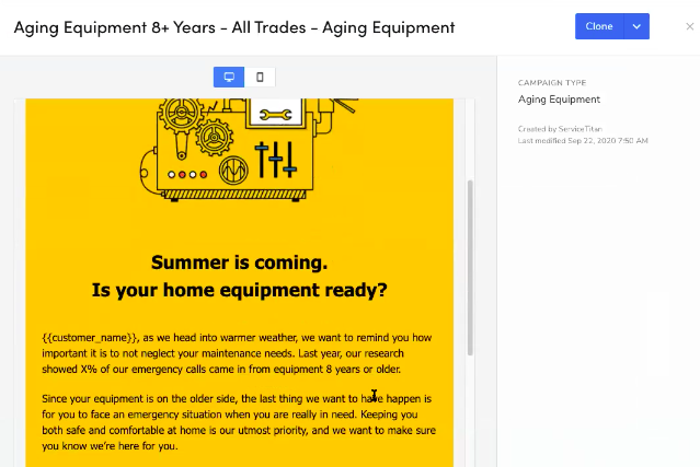 HVAC Email Marketing: Aging Equipment 8+ Years Prompt