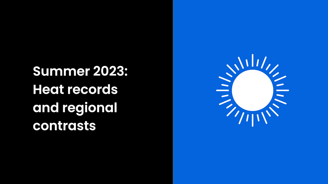 Summer 2023 Brought Temperature Heat Records and Regional Contrasts