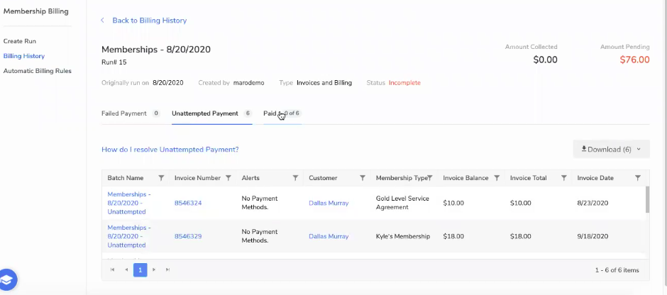 ServiceTitan: Paid/Unpaid Invoices