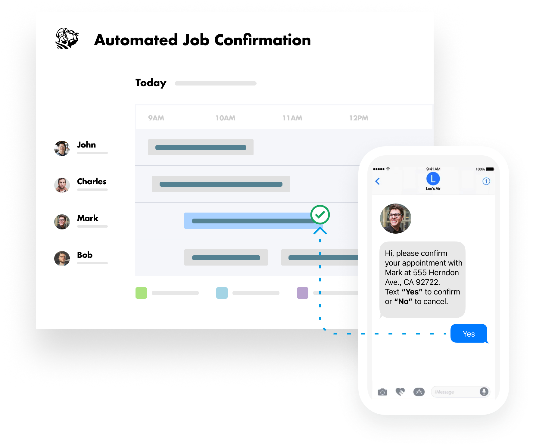 Automated Job Confirmation Image