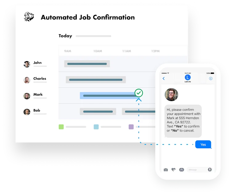 Automated Job Confirmation Image