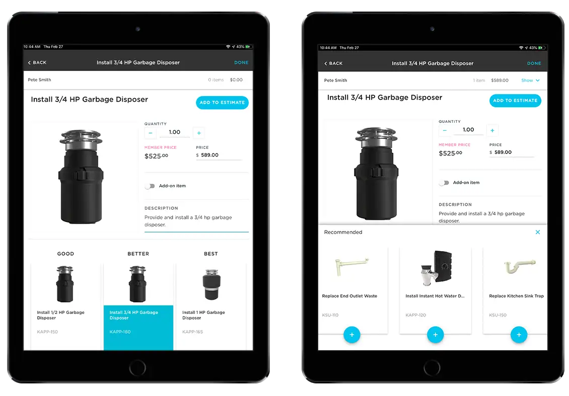 Garbage Disposer product example