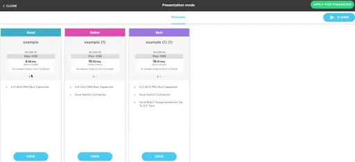ServiceTitan vs ServiceMax on Proposal features