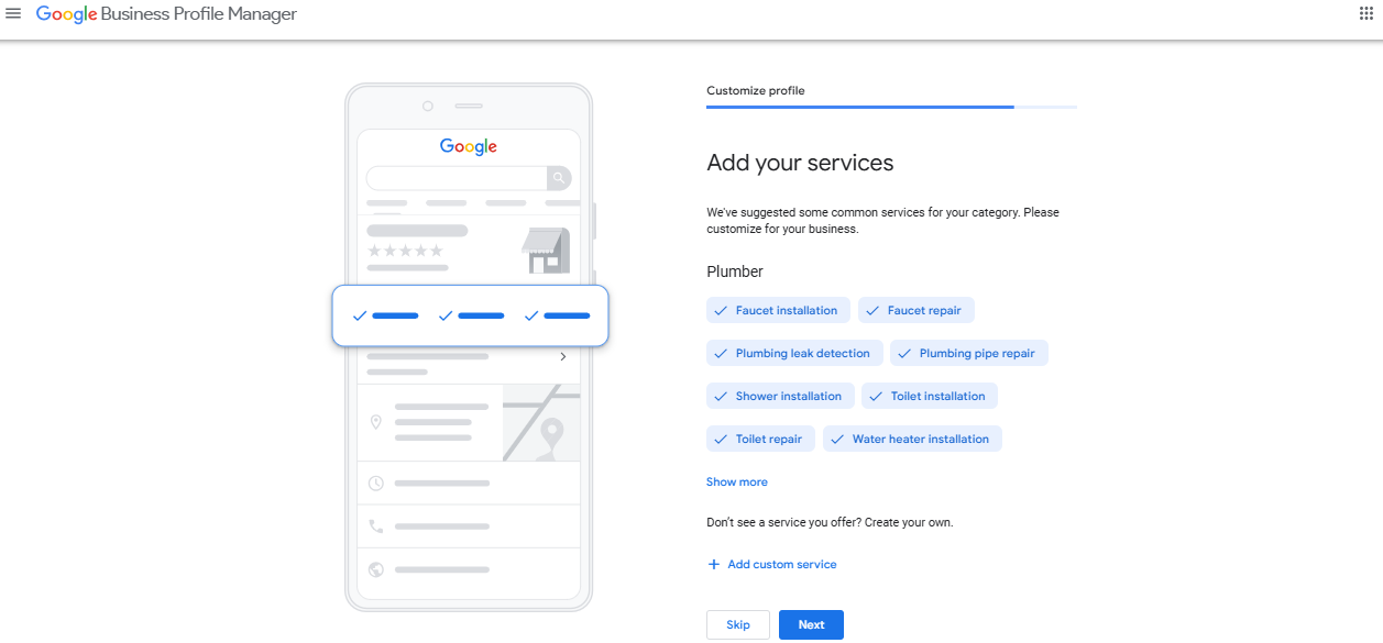 plumbing-google-business-profile