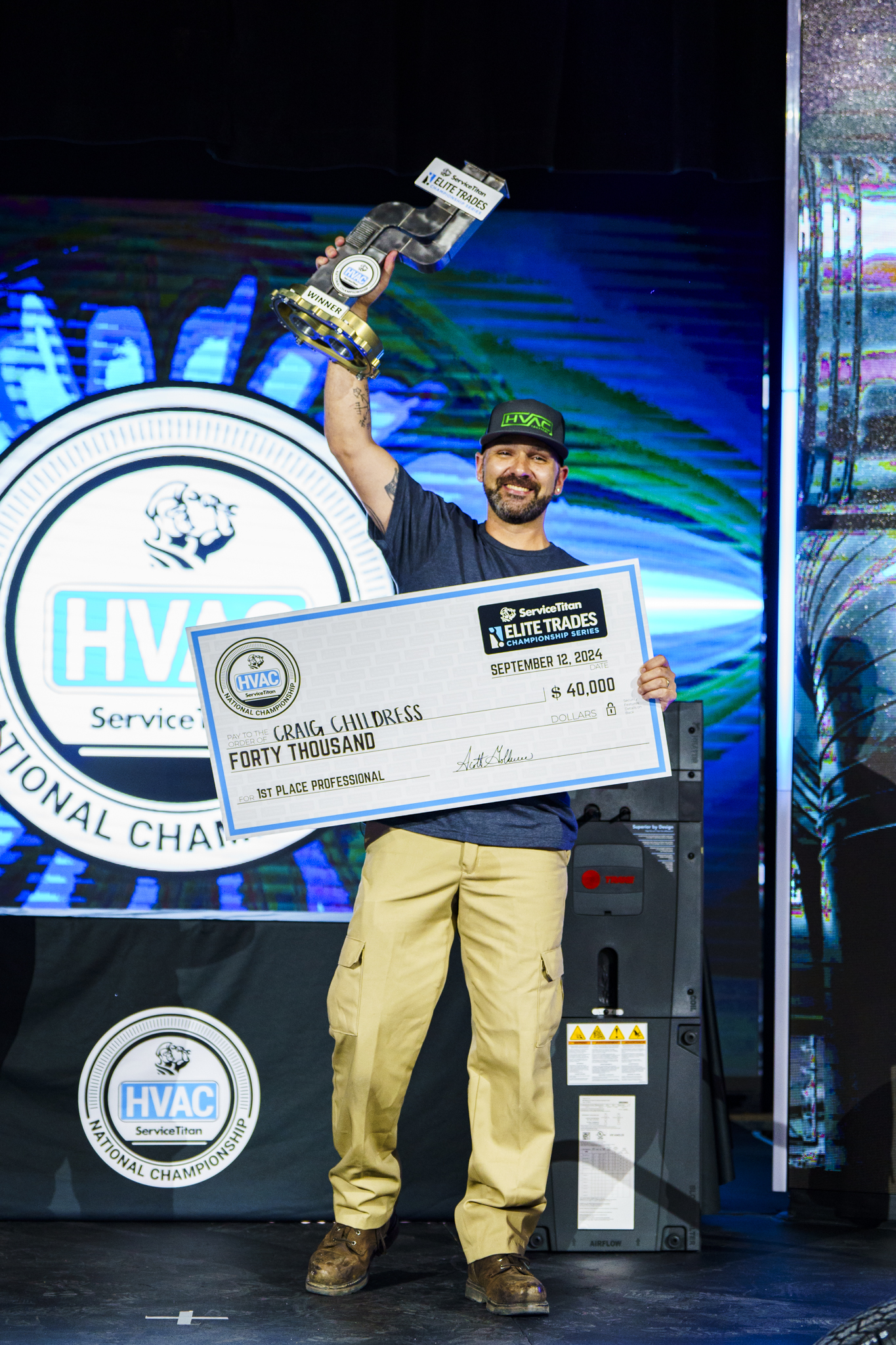 ‘Dad did it again!’ Craig Childress wins Elite Trades HVAC-plumbing double for second time - Photo 1
