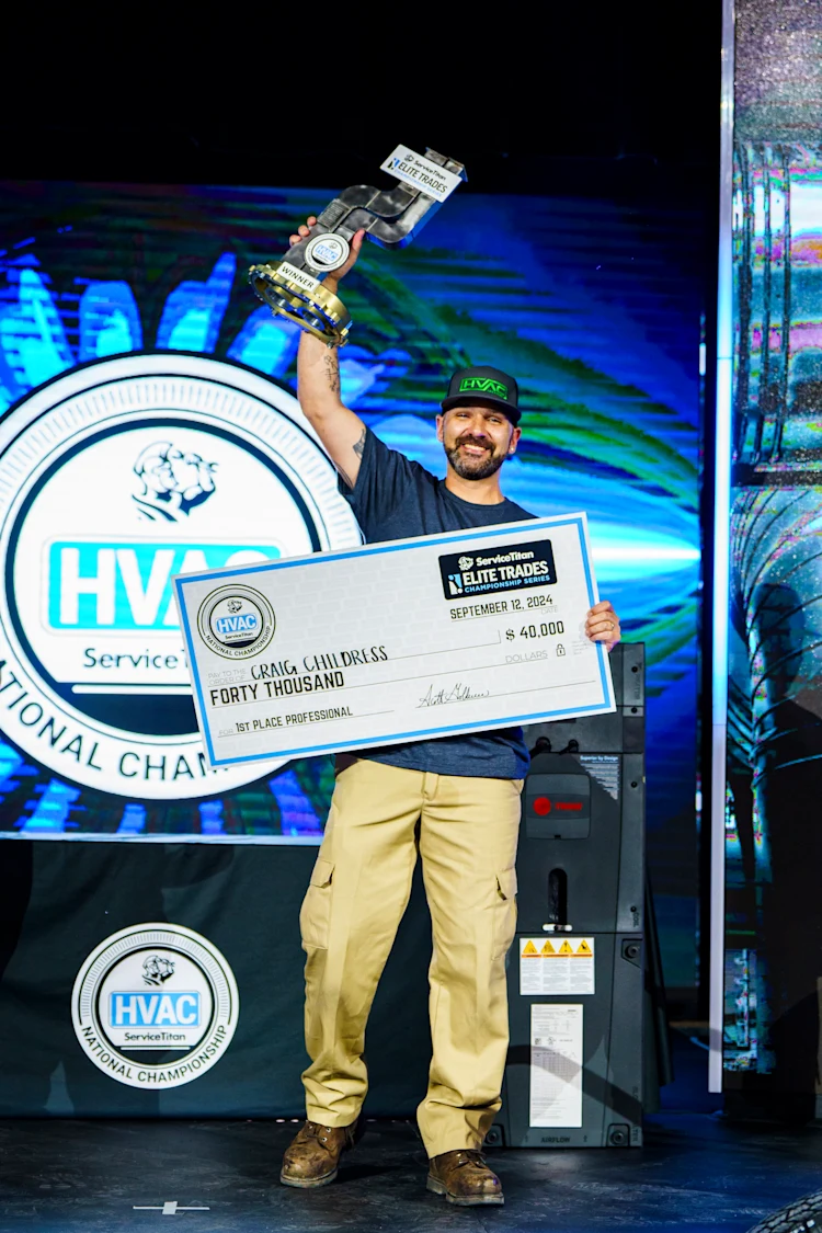 ‘Dad did it again!’ Craig Childress wins Elite Trades HVAC-plumbing double for second time - Photo 1