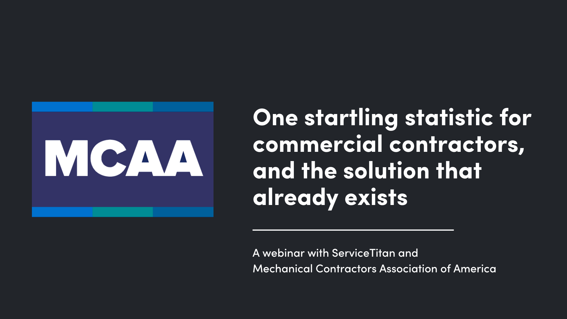 One startling statistic for commercial contractors, and the solution that already exists