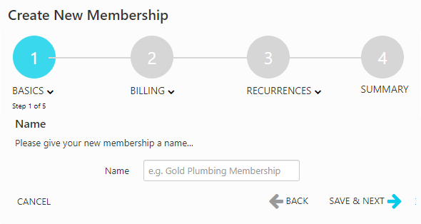 Creating a New Membership in ServiceTitan