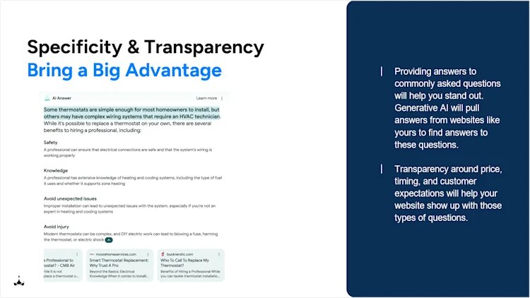 Specificity and Transparency 17 Image