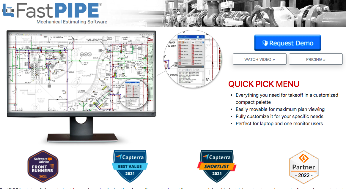 FastPIPE homepage: Mechanical Estimating Software