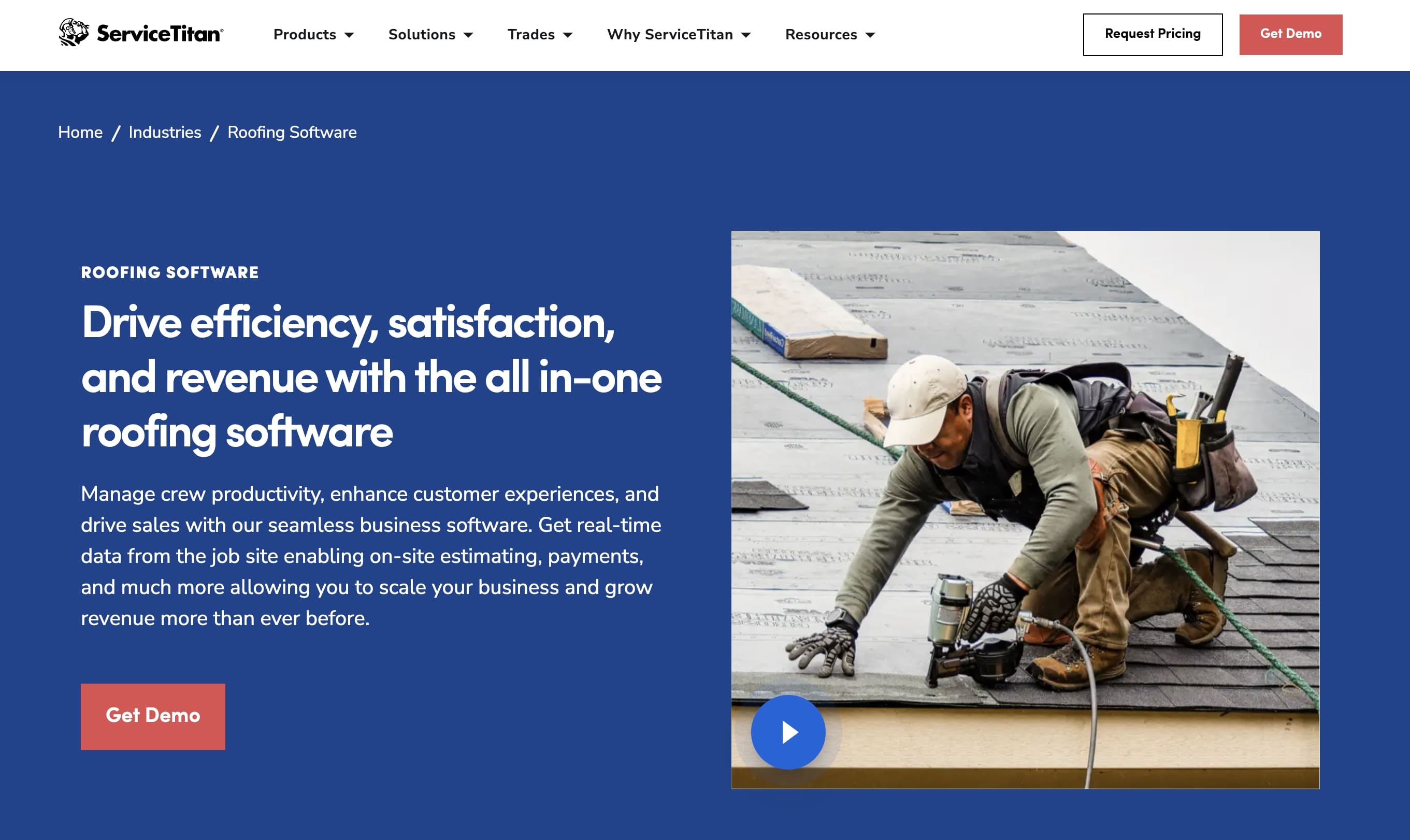 ServiceTitan Roofing Software: Drive efficiency, satisfaction, and revenue