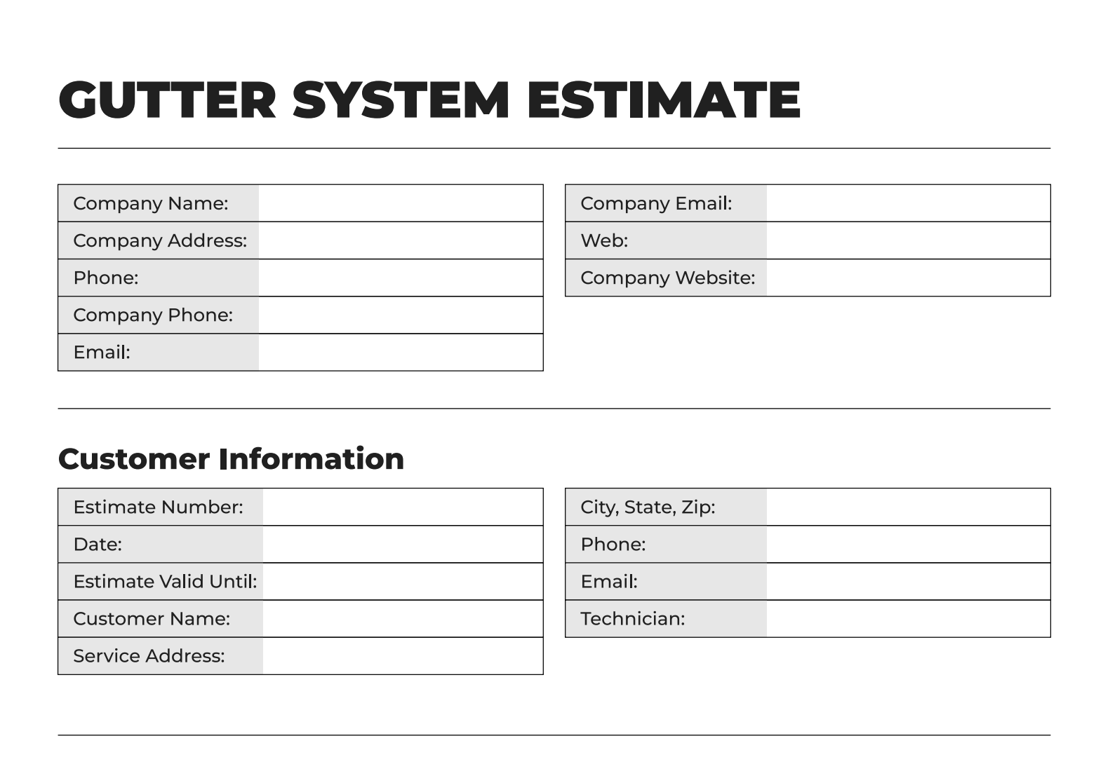 gutter-estimate-template