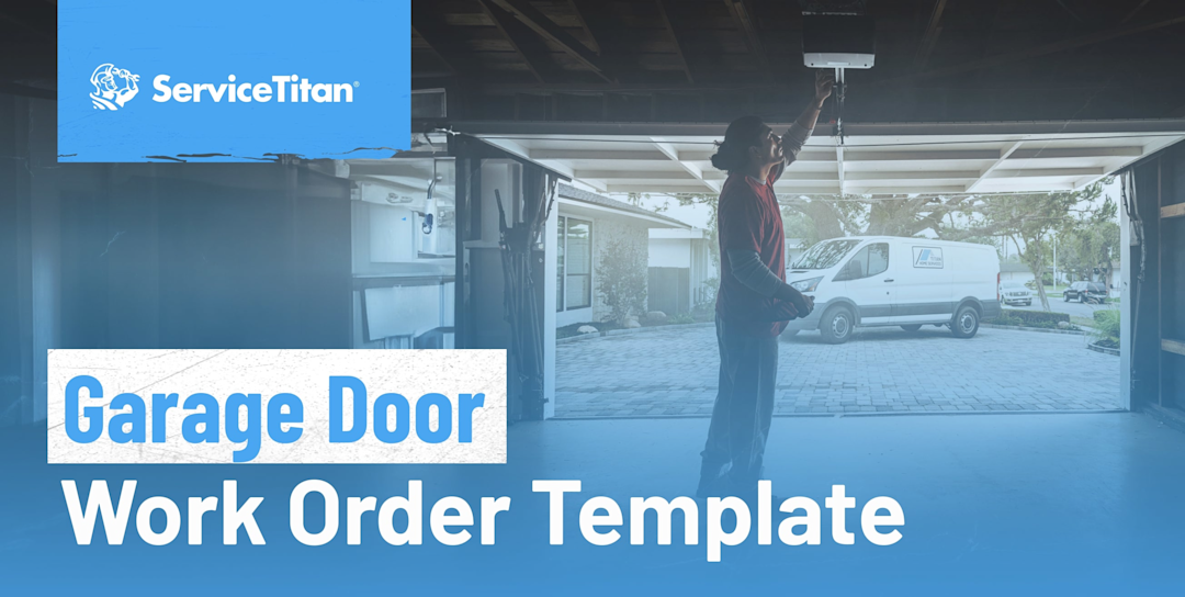 ServiceTitan's Free Garage Door Work Order Template: Cover Page