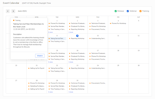 TitanCenter Event Calendar