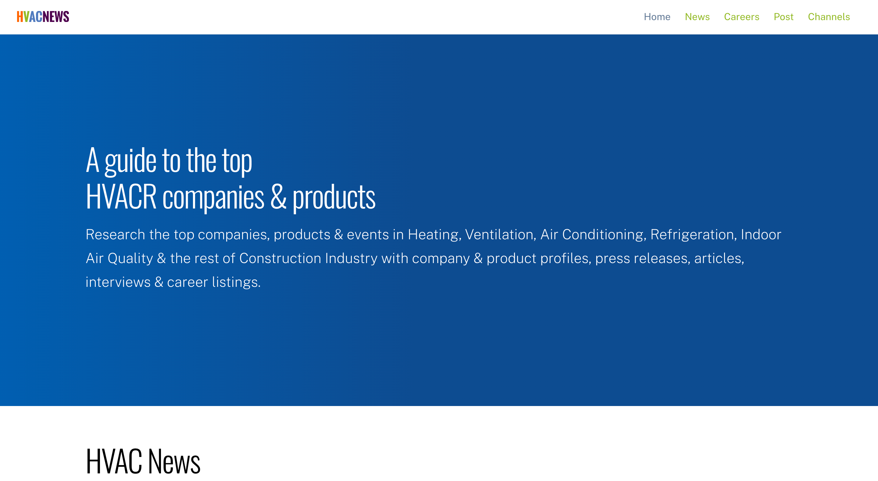 Image | HVAC News Website [Screenshot]